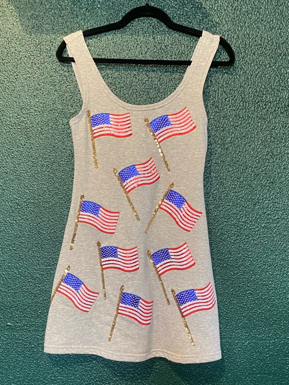 Queen of Sparkles American Flag Tank Dress